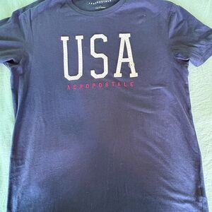 Aeropostale Dark Blue USA Graphic Tee
